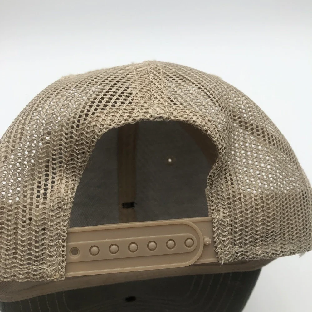 Somher Only Baseball Hat Womens Snap Back Cowhide Brim Used Green Brown Preowned